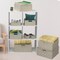 Sorbus Woven Basket Bin Set - Shelf Storage for Household Items - Stackable with built-in Carry Handles (9 Pack)